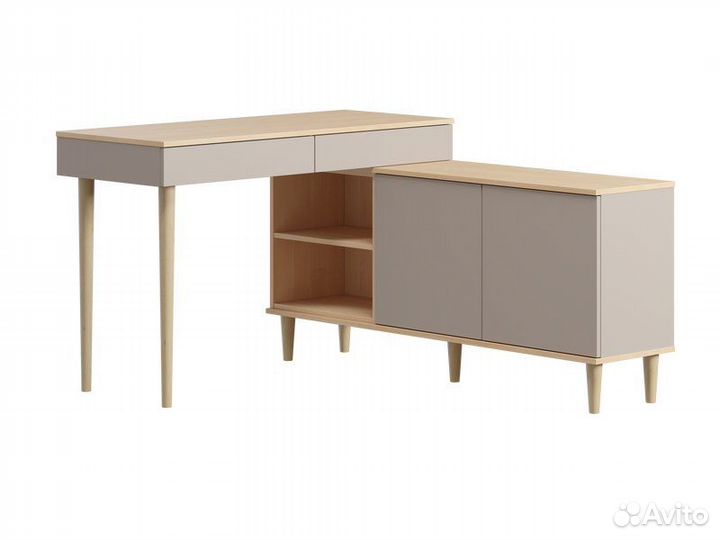 Стол-тумба Элвуд-3 Latte Plywood