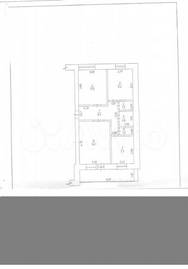 3-к. квартира, 66,1 м², 3/5 эт.