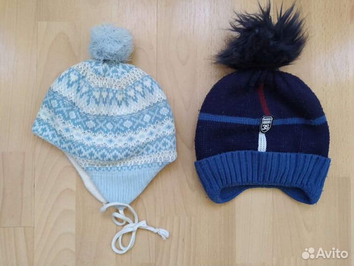 Зимние шапки 2-3 и 3-4 года