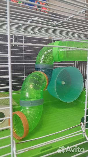 Клетка для хомяка с туннелем