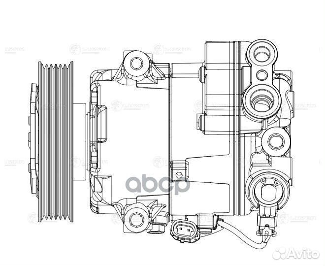 Компрессор кондиционера;Opel Astra J (10) 1.4T