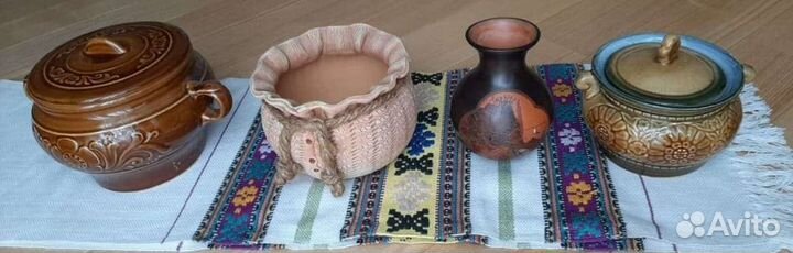 Керамика, ваза,кувшин,горшок для запекания глина