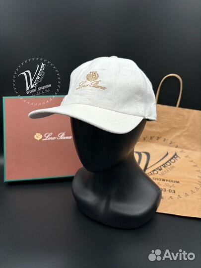Бейсболка Loro Piana белый лён
