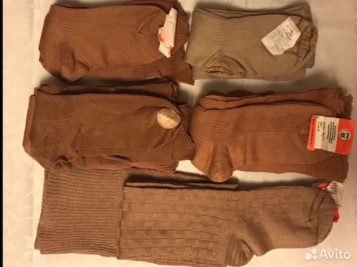 Чулки под пояс х/б Новые СССР