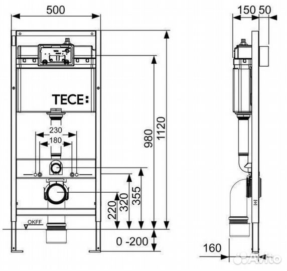 Инсталяция tece 9400412 tecebase 4 в 1