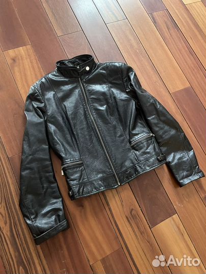 Плащ кожаный