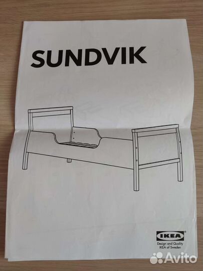 Детская кровать IKEA Sundvik с ламелями IKEA