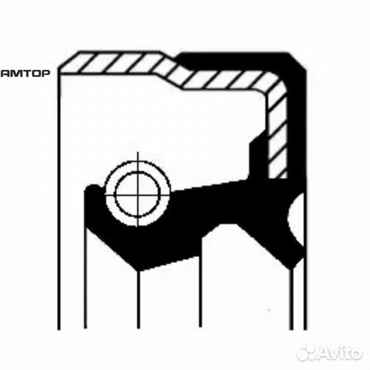 Corteco 49358722 Сальник задн. ступицы 75x98x10