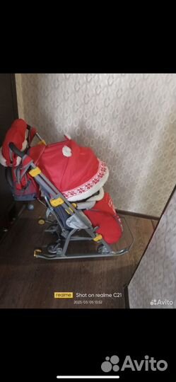 Санки коляска ника