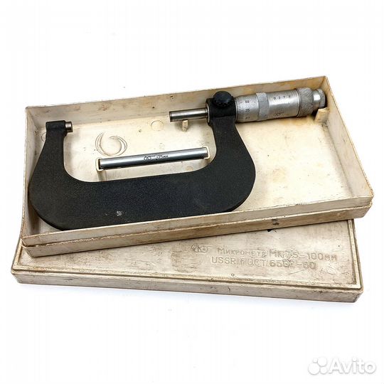 Микрометр Гладкий мк-100 75-100мм (0,01) т/с 