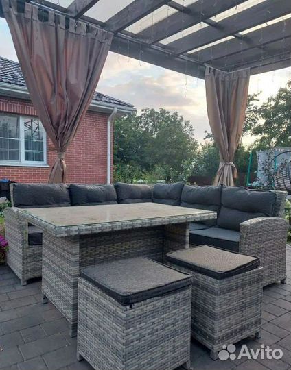 Садовая мебель из натурального ротанга