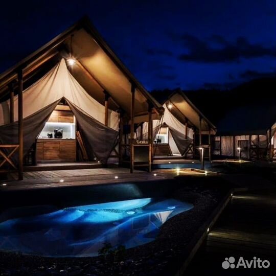 Каркасный тент для глэмпинга 