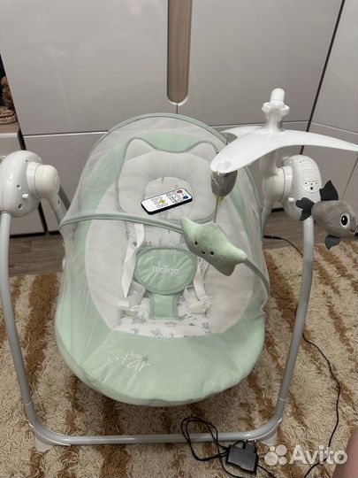 Детские электронные качели для новорожденных
