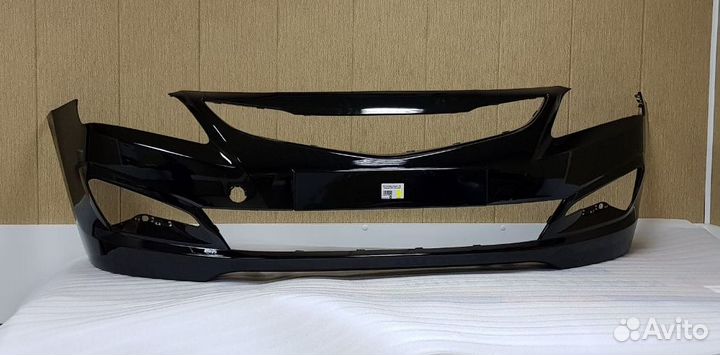 Бампер Солярис черный