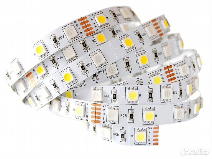 Лента светодиодная 14,4W 12V IP20 rgbw/3000К