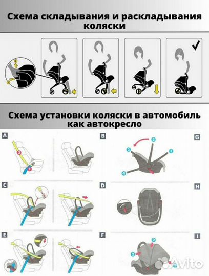 Коляска - автокресло Foo Foo 4 в 1