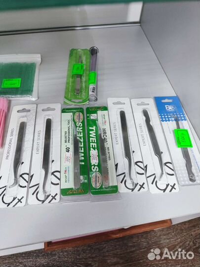 Материалы для наращивания ресниц,пинцеты