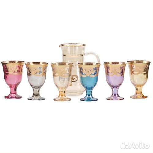 Графин со стаканами Veneziano color