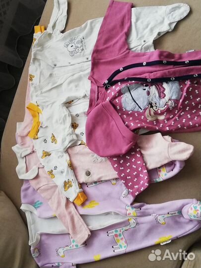 Вещи пакетом или штучно на девочку от 0 до 6 мес