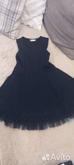 Сарафан школьный 128 синий