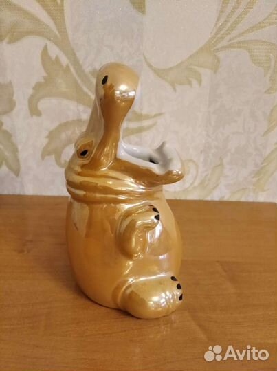 Статуэтка карандашница. Бегемот. Вербилки. СССР