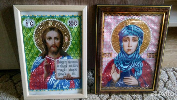 Икона из страз- ручная работа