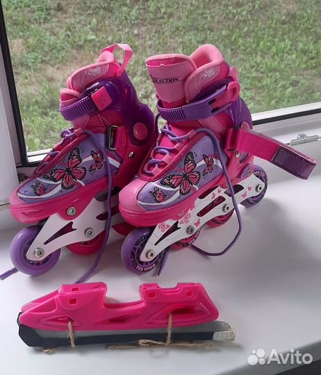 Роликовые коньки раздвижные 29-32р