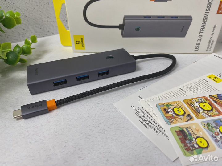 USB HUB Baseus Ultra Joy BS-OH158 Type-C 5в1 100W