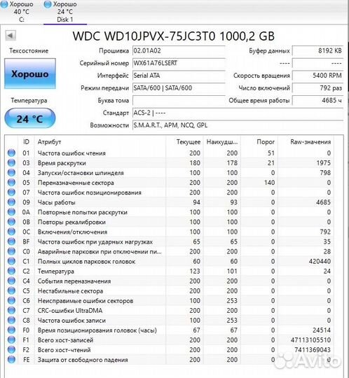 Жесткий диск 1 тб 2.5