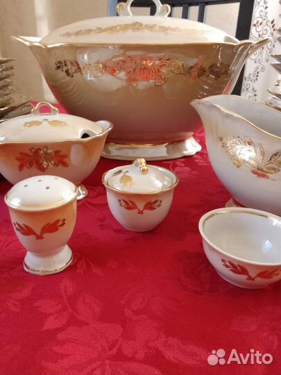 Сервиз столовый 1980 год (фарфор)