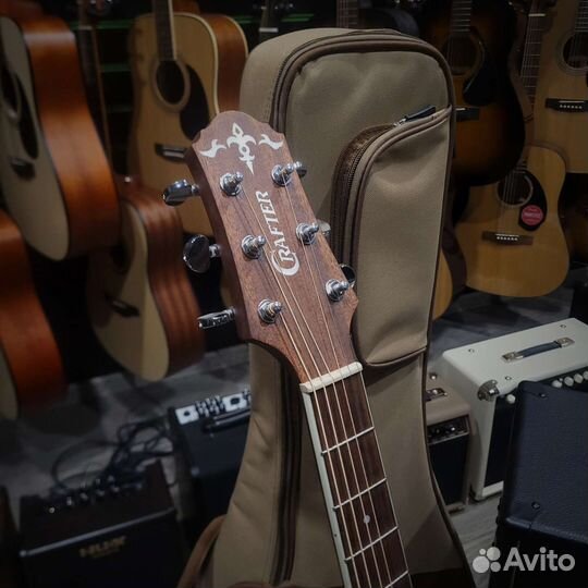 Crafter D-6 акустическая гитара с чехлом (новые)