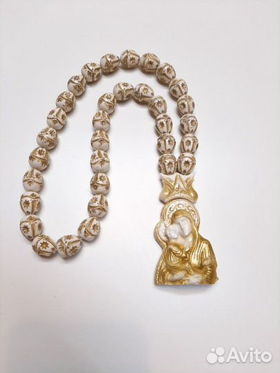 Чётки ручной работы Божья матерь