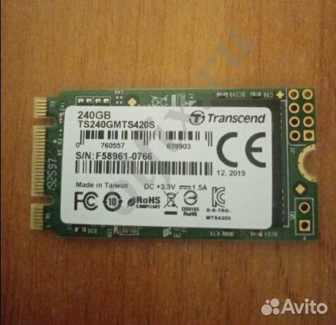 Ssd разъём м2 на 240гб