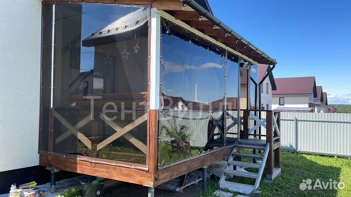 Мягкие пвх окна на беседку