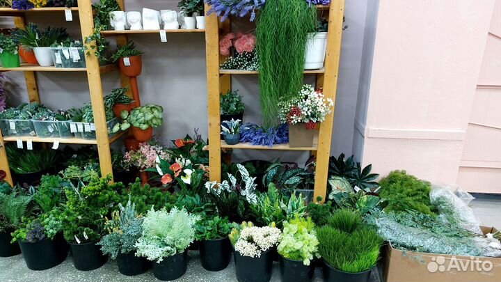 Искусственные цветы, хлопок