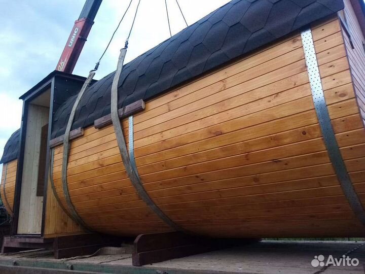 Баня бочка Квадро