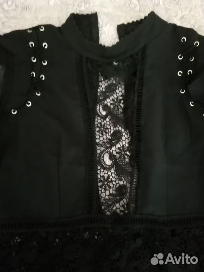 Блузка чёрная