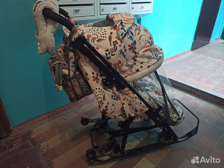 Санки коляска ника 7-5