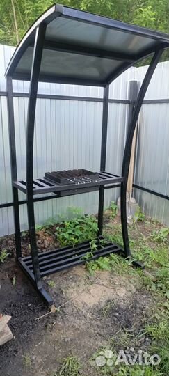 Мангал с крышей