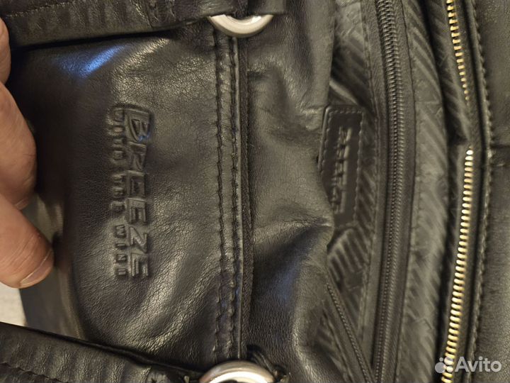 Мужская кожанная сумка breeze