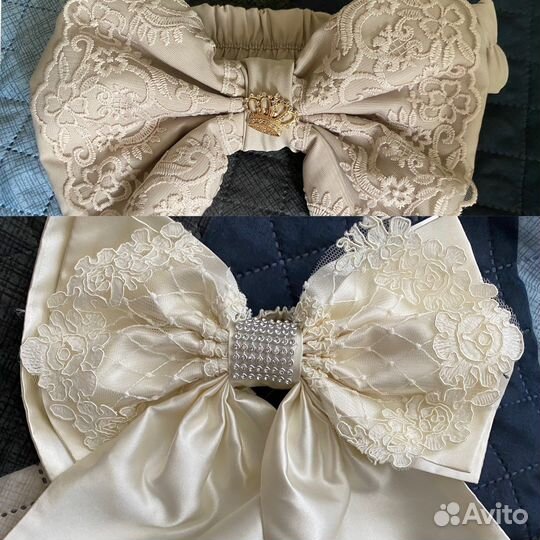 Бант на выписку, повязка на конверт