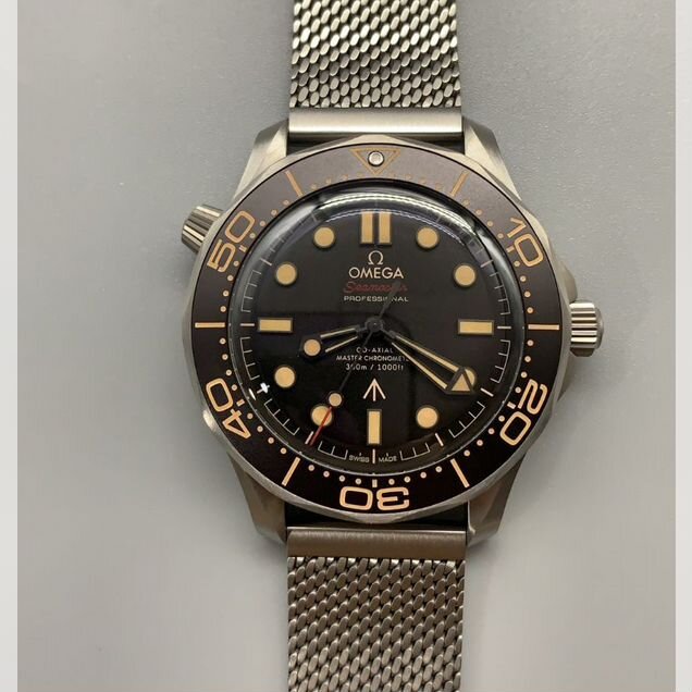 Omega seamaster James bond Титан Лучшее качество