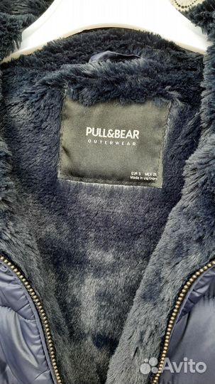 Стеганое пальто 40-42 pull&bear