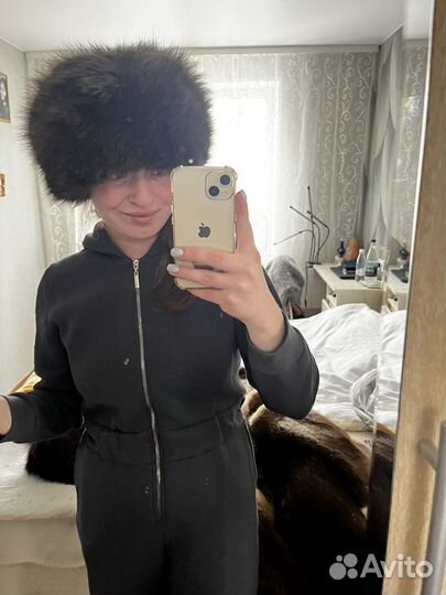 Шапка из натурального меха женская