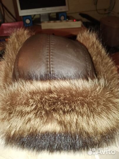 Мужская зимняя шапка ушанка меховая