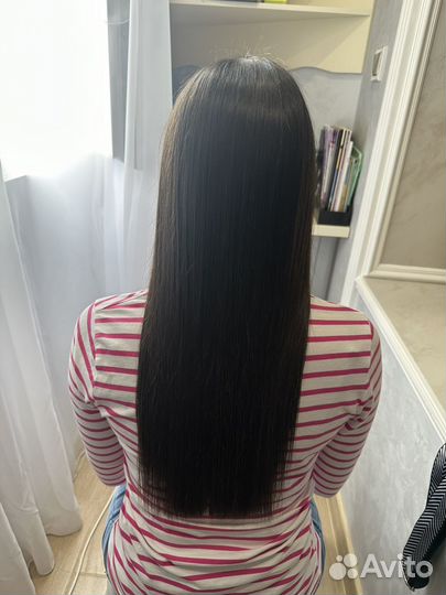 Кератиновое выпрямление волос