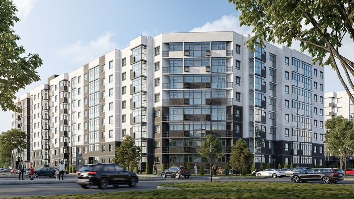 2-к. квартира, 56,6 м², 2/8 эт.