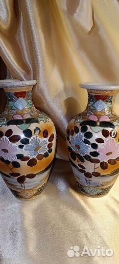 Парные коллекционные вазы XIXв.(1868-1912гг)