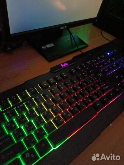 Игровой набор мышь, клавиатура и коврик