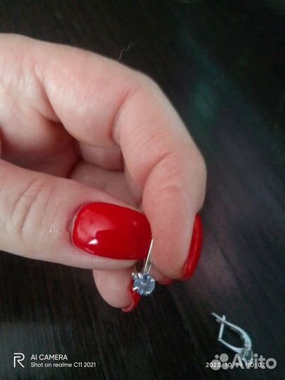 Серебряные серьги